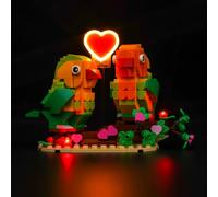 BrickBling Set di luci a LED compatibile con Lego 40522 Valentine Lovebirds, set di illuminazione decorativa