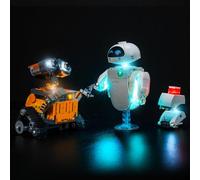 BrickBling Set di luci a LED compatibile con Lego 43279 WALL-E and EVE (nessun modello), set di illuminazione decorativa compatibile con Lego WALL-E ed EVE giocattoli creativi
