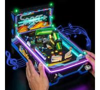 BrickBling Set di luci a LED compatibile con Lego Arcade Pinball Machine | (senza modello), set di illuminazione decorativa, montaggio semplice e illuminazione stabile, regalo perfetto per le feste