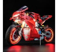 BrickBling Set di luci a LED compatibile con Lego Ducati Panigale V4 S Moto 42202 (non modello) Set di illuminazione decorativa compatibile con Lego Ducati Panigale V4 S Giocattoli Moto