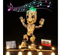 BrickBling Set di luci a LED per Lego I Am Groot, versione musicale decorazione set di illuminazione per Lego 76217 I Am Groot Toy