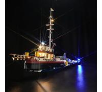 BrickBling Set di luci a LED per lego Jaws 21350, illuminazione decorativa per il giocattolo creativo Lego 21350 Jaws