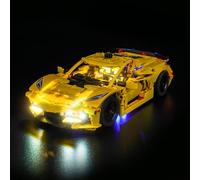 BrickBling Solo luce, compatibile con Lego Technic Chevrolet Corvette Stingray, illuminazione creativa compatibile con Lego 42205 - Non fornito con auto