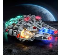 BrickBling Solo luci LED, compatibile con Lego Smart Play: Millennium Falcon, kit di luci creative compatibile con Lego 75426 - escluso il modello (versione classica)