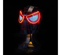 BrickBling Versione con controllo della luce, LED illuminazione per Lego Miles Morales' Mask 76329, set creativo