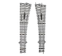 BrickBounty 2 Pcs HO Scale Train Track (a sinistra e a destra), HO Scale Track Compatibile con la scena 1:87 del modello realistico di accessori ferroviari