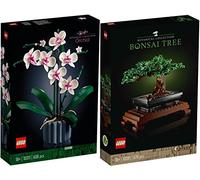 BRICKCOMPLETE Lego 10311 - Set di 2 orchidee e 10281 bonsai, albero