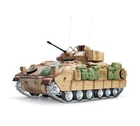 BrickCraftWorks 1/16 M2A2 Americano 2.4G RC Infrarossi Combat Tank Modello di Veicolo Militare con Effetti Fumo Luce Suona, RC Serbatoio Che Spara per Adolescenti e Adulti