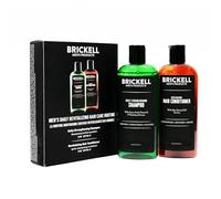 Brickell Men's Set per la cura Rivitalizzante e Quotidiana dei Capelli, Shampoo alla Menta e olio dell'albero del tè + Balsamo Volumizzante e Rinforzante. Naturale ed Organico