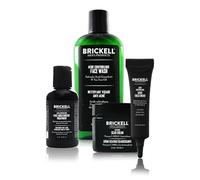 Brickell Men's Sistema di Controllo Dell'Acne per Uomo, Trattamento Idratante Viso Anti-Acne, Lavaggio Viso, Trattamento Spot e Crema Cicatrice, Naturale e Biologico