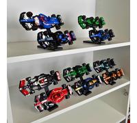 Brickify Speed Champions - Espositore F1 (5 pezzi) - Compatibile con LEGO Formula 1 Set da 76906 a 76919 - Contiene 10 auto - Riser verticali per collezione auto da corsa