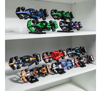 Brickify Speed Champions - Espositore F1 (5 pezzi) - Compatibile con LEGO Formula 1 Set da 76906 a 76919 - Contiene 10 auto - Riser verticali per collezione auto da corsa