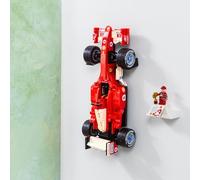 Brickify Staffa di montaggio a parete compatibile con Lego Icons Ferrari F2004 11375 - Mostra in modo sicuro la tua auto - Auto non inclusa