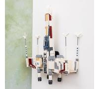 Brickify Supporto da parete compatibile con LEGO Star Wars 75355 UCS X-Wing - Staffa di alta qualità per modelli UCS Starship - Gancio per montaggio a parete (modello non incluso)