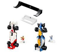 Brickify Supporto da parete per Lego 10330 Icons McLaren MP4/4 e Ayrton Senna - Facile da installare - Mostra il tuo modello - Prodotto nel Regno Unito