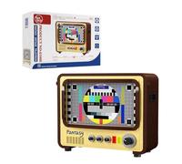 BRICKKK PANTASY Set di Costruzione per TV Retrò: Idee Creative per Adulti, Componenti Modellistici di Collezione Raffinati per una Casa o Ufficio con il Tuo Display TV Nostalgico, Regalo Preferito