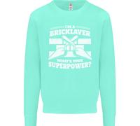 Bricklayer Qual È Il Tuo Superpotere Costruttore Bricky Felpa Per Bambini