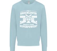 Bricklayer Qual È Il Tuo Superpotere Costruttore Bricky Felpa Per Bambini