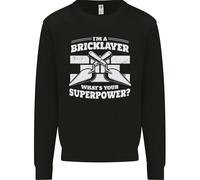 Bricklayer Qual È Il Tuo Superpotere Costruttore Bricky Felpa Per Bambini