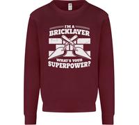 Bricklayer Qual È Il Tuo Superpotere Costruttore Bricky Felpa Per Bambini