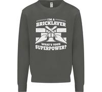 Bricklayer Qual È Il Tuo Superpotere Costruttore Bricky Felpa Per Bambini