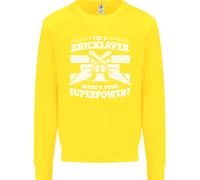 Bricklayer Qual È Il Tuo Superpotere Costruttore Bricky Felpa Per Bambini