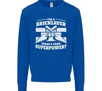 Bricklayer Qual È Il Tuo Superpotere Costruttore Bricky Felpa Per Bambini