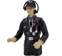 Bricksdiytoy Figura dell'equipaggio del carro armato RC in scala 1/16 con casco a tesa modello di soldato militare, accessorio realistico per la seconda guerra mondiale e diorami armatura moderna