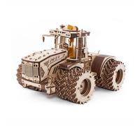 Bricksdiytoy Kit di modellino di trattore 3D K-7M, assemblaggio di macchine agricole fai da te in legno di alta qualità, regalo ingegneristico di precisione ad alta difficoltà per adulti, decorazione