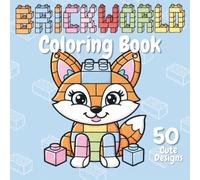 BrickWorld: Cute Animal and Designs Coloring Book
