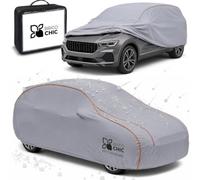 Brico Chic Telo Antigrandine SUV Taglia L/XL, Imbottitura 6mm, Copriauto Esterno Impermeabile e Antigraffio, Tessuto Anti-UV, Cinghie Antivento, 540x185x155 cm, 4 Stagioni, Grigio