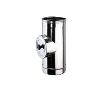 Brico Kit - Elemento ispezione con tappo T 200° - P1 mono parete acciaio inox - Diametro: 250mm