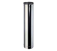 Brico Kit - Elemento lineare 1000 mm mono parete acciaio inox - Diametro: 150mm