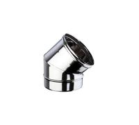 Brico Kit - Gomito a 45° mono parete acciaio inox - Diametro: 130mm