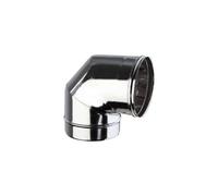 Brico Kit - Gomito a 90° mono parete acciaio inox - Diametro: 100mm