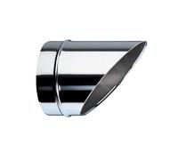 Brico Kit - Terminale orizzontale con rete antintrusione L200 mm mono parete acciaio inox - Diametro: 130mm