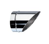 Brico Kit - Terminale orizzontale con rete antintrusione L200 mm mono parete acciaio inox - Diametro: 80mm