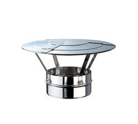 Brico Kit - Terminale parapioggia mono parete acciaio inox - Diametro: 130mm