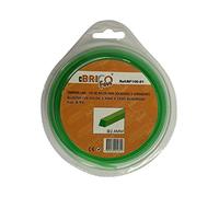 Bricoferr 100-81 BF-Filo per decespugliatore, 2,4 mm x 15 m, quadrato)
