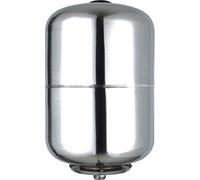 Bricoferr BFG25L Bicchiere di espansione Acciaio inossidabile 25L, serbatoio 8bar, calderino Gruppo di pressione domestico, Grigio