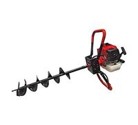 Bricoferr BFP0010 - Trapano con 3 Punte e Motore da 62 CC a 2 Tempi, Rosso e Nero