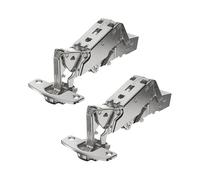 bricoleva.it 2 Cerniera 165° Ammortizzata per Anta Mobile, Compatibile con Base Hettich - Acciaio Zincato, Chiusura Soft, Ideale per Cucine e Mobili da Casa (Mod A, 2 Pezzi)