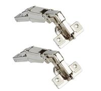 bricoleva.it 2 Cerniera Battuta Non Ammortizzata per Anta Mobile, Compatibile con Base Salice - Acciaio Zincato - Cucine e Mobili da Casa (Mod B, 2 Pezzo)