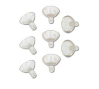 bricoleva.it 8 Ventose per Mensole in Cristallo Bricoleva.it - Ventosa Reggimensola in Vetro - Ventosa per Vetri - Disponibili nei Diametri 20mm e 25mm - Ideali per Tavoli e Mensole in Vetro (Ø 20 Mm)