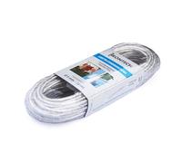 bricoleva.it Cavo Stendibiancheria - Filo da Esterno - Corda per Stendere Panni - Stendino da Balcone Bucato (Cavo Stendibiancheria In Polipropilene Rivestito Pvc Trasparente - Ø 5mm)