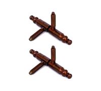 bricoleva.it Cerniere Anuba ''Decò'' per infissi in legno, Set 2 Maschio e 2 Femmina - Cerniere a Due Gambi - Kit di Cerniere Anuba in Varie Finiture e Misure (Ø 11 mm, Bronzato)