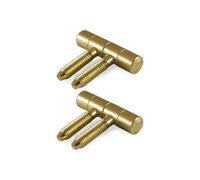 bricoleva.it Cerniere Anuba per infissi in legno, Set Maschio e Femmina - Cerniere a Due Gambi - Kit di Cerniere Anuba in Varie Finiture e Misure (Ø 13 mm, Ottonato)