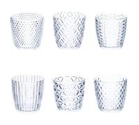 bricoleva.it GEOMETRIE CLEAR SET 24 BICCHIERI 380ML