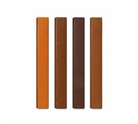 bricoleva.it Kit 4 Bastoncini Cera per Ritocco Legno - Set da 4 Stick di Cera Naturale per Graffi e Solchi Legno - 1 Ciliegio, 1 Teak, 1 Noce Chiaro, 1 Noce Medio