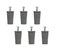 bricoleva.it KIT 6 Tappi d'arresto per Tapparella - Paracolpi per Tapparella Made in Italy - Fermi per Tapparelle e Tende a Rullo - Blocca Tapparelle Antifurto - Compreso di Vite (Grigio - 40mm)